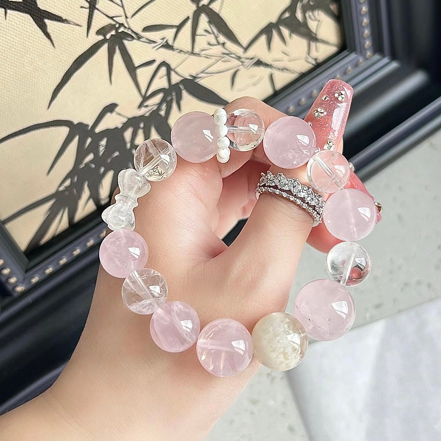 ROSE CRYSTAL BRACELET-UNIQUE