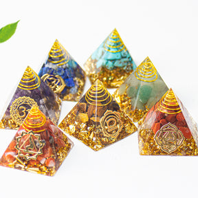 BesKit Crystal Pyramid Chakra Spirit Healing